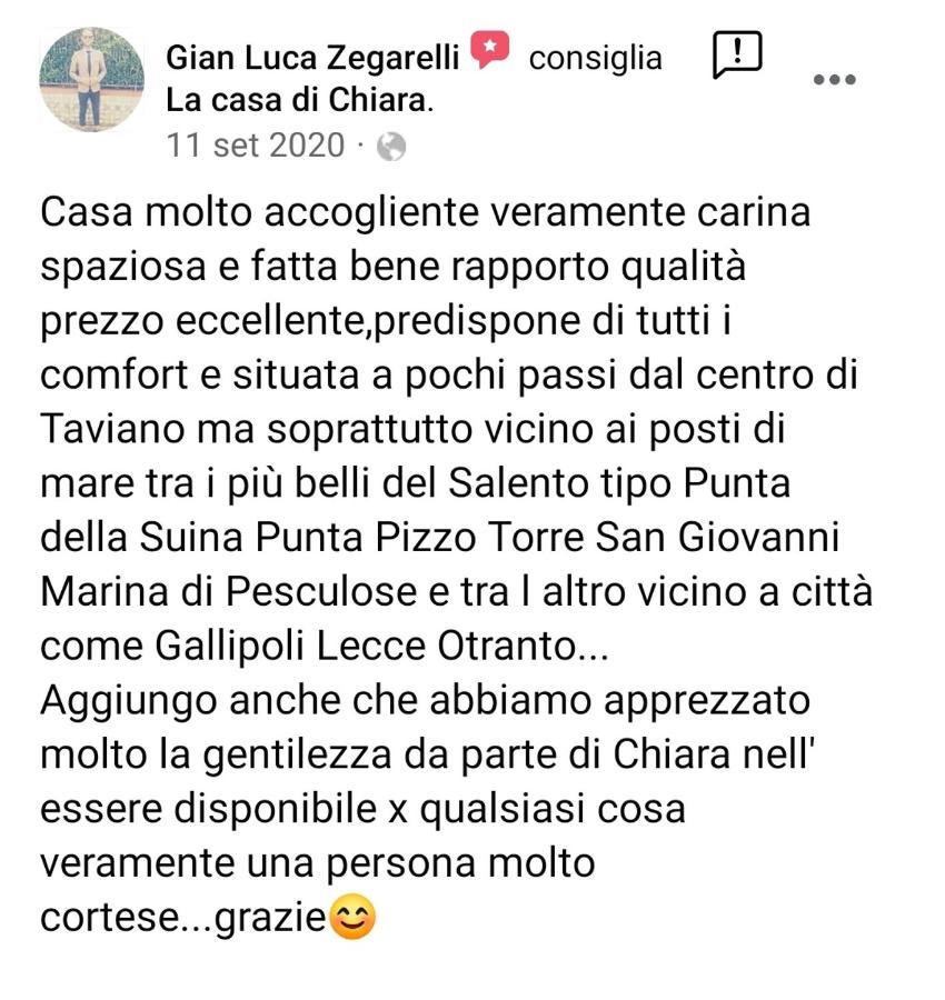 La Casa Di Chiara Appartement Taviano  Buitenkant foto